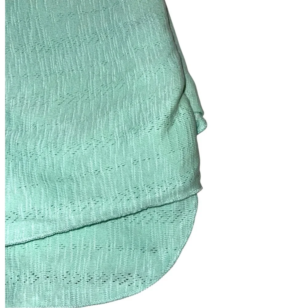 NWT Kate Quinn Organic Cotton Green Blanket Swaddle - 40” x 48” - Single Layer